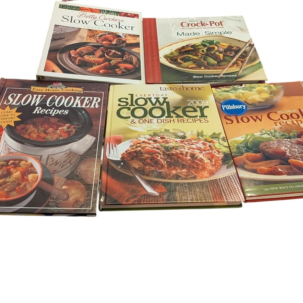 Slow Cooker Lot 5 Betty Crocker Pillsbury Taste of Home Crock-Pot Recipe Books